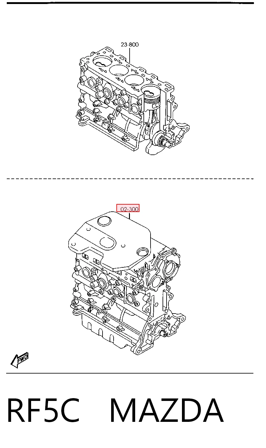 RF5C Mazda Мотор в сборе