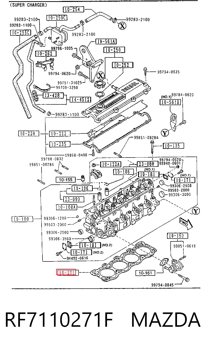 Прокладка ГБЦ N03039OEM Korea (oem)