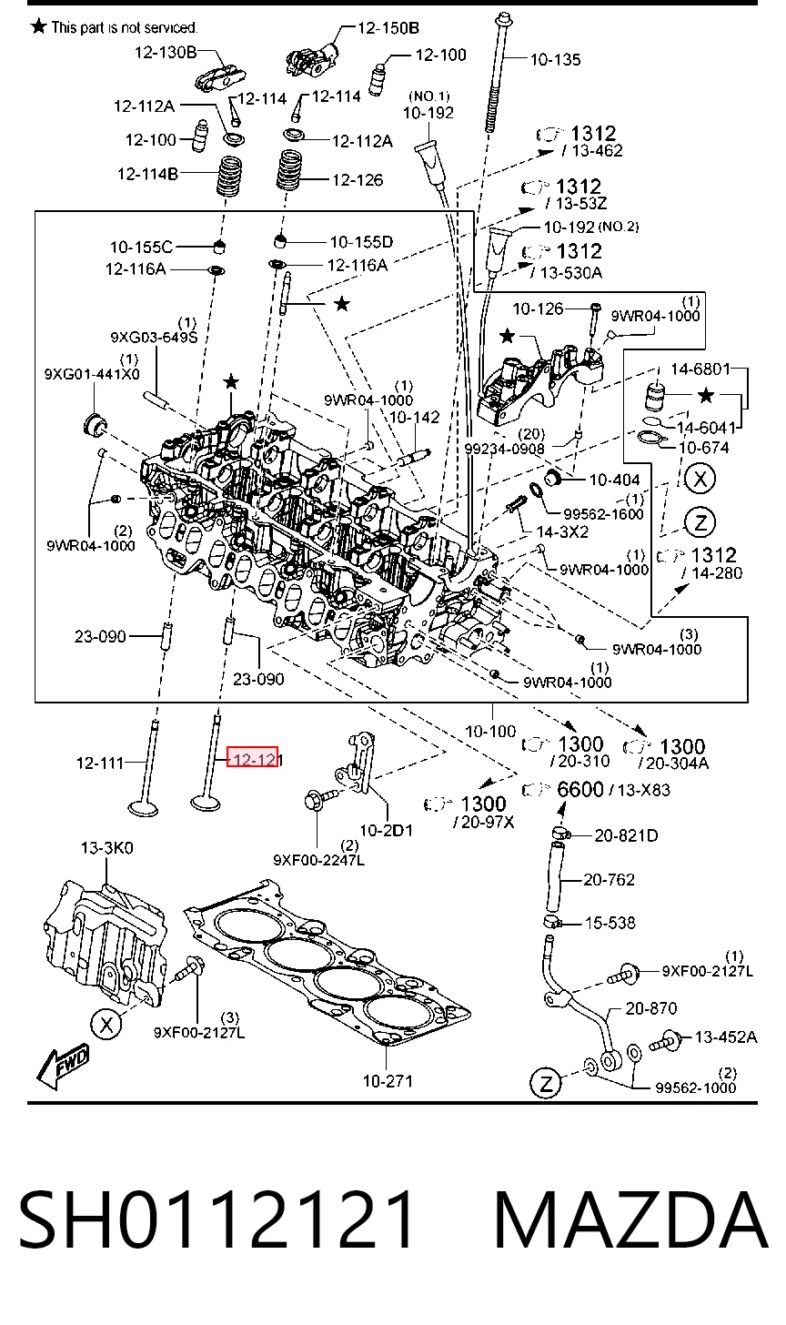 Выпускной клапан двигателя Freccia SH0112121A цена, от 11.16 USD