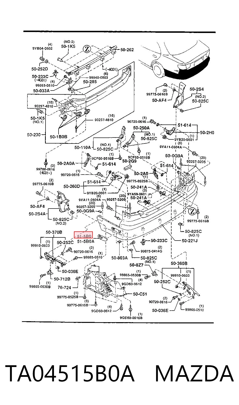TA04515B0A Mazda