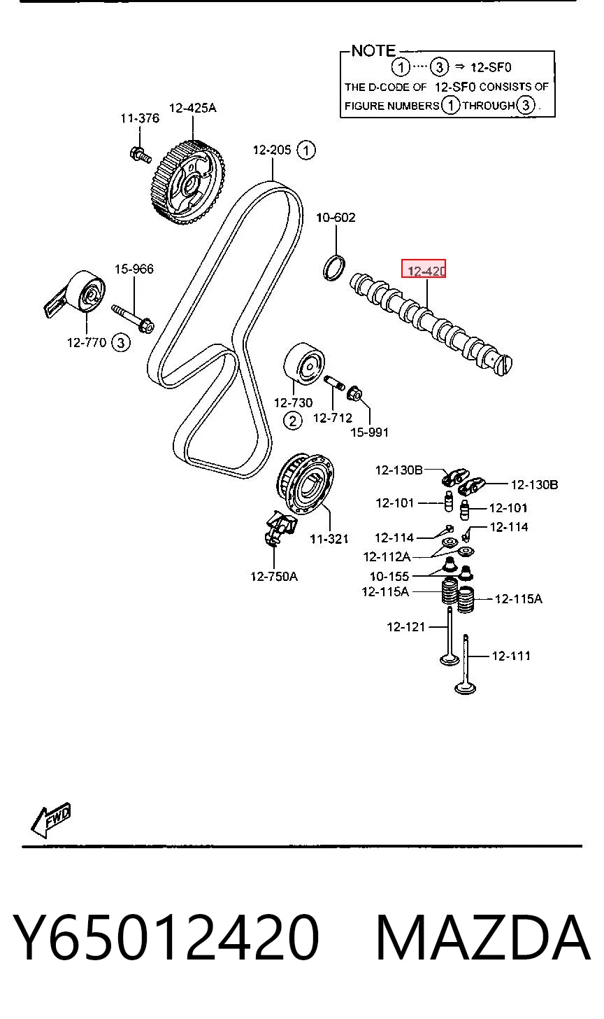  Распредвал Ford Focus 3