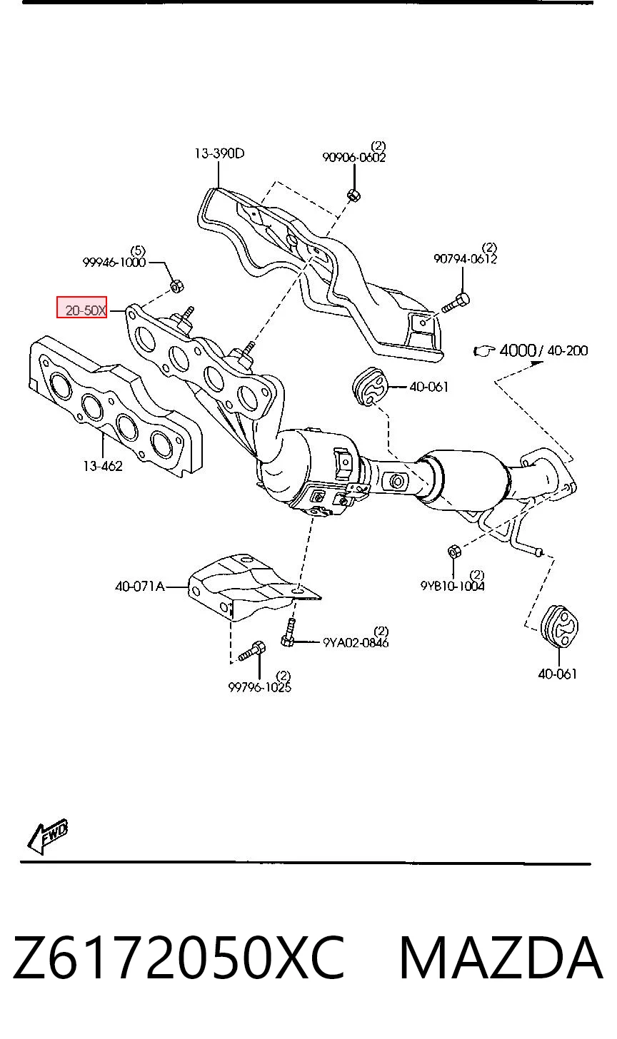Z6172050XC Mazda