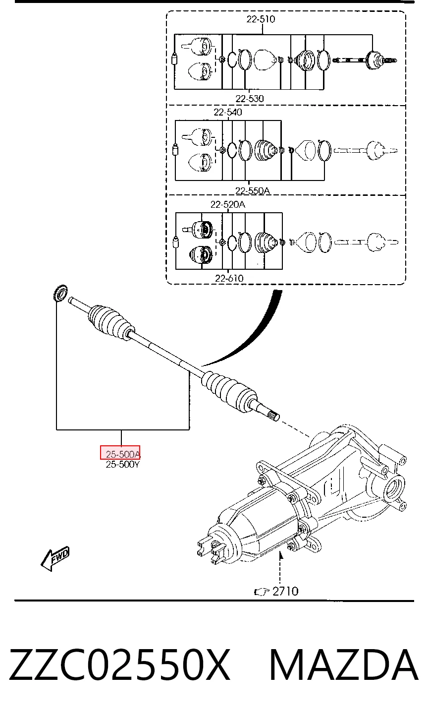 5L8Z4234BC Ford Полуось задняя правая
