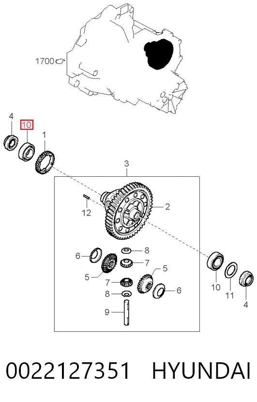 Передний подшипник колеса ZKL 32008X