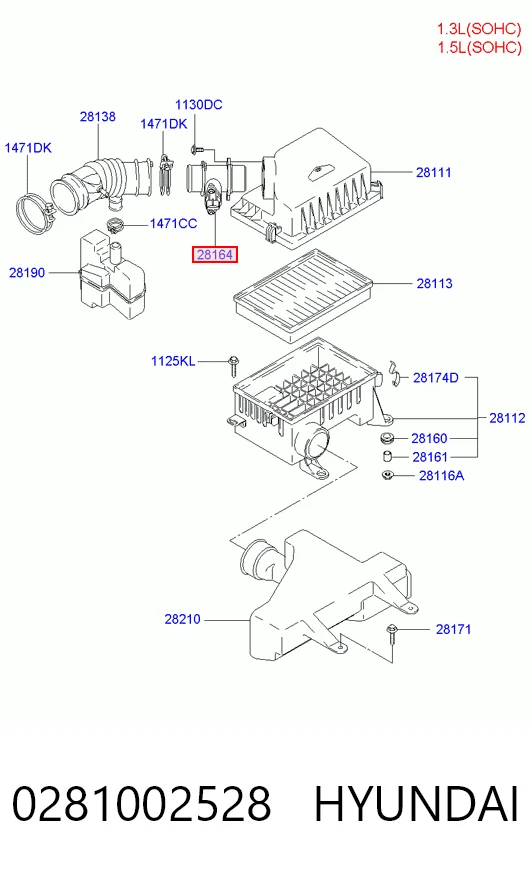 Расходомер воздуха Bosch 281002528