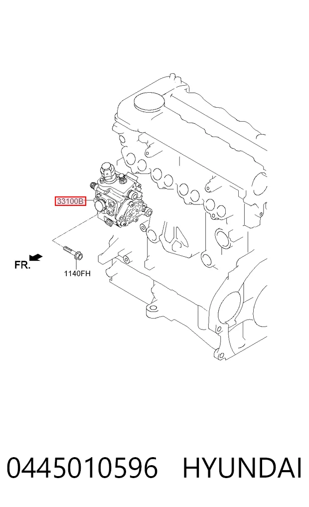 0445010596 Hyundai/Kia Насос топливный высокого давления (ТНВД)
