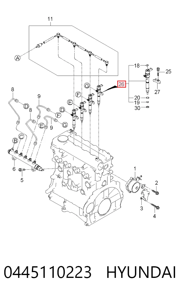 445110223 Bosch Топливные форсунки