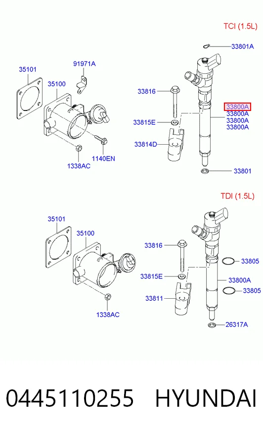  Топливные форсунки KIA Cerato 1