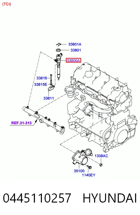 Топливные форсунки на Hyundai I30  FD