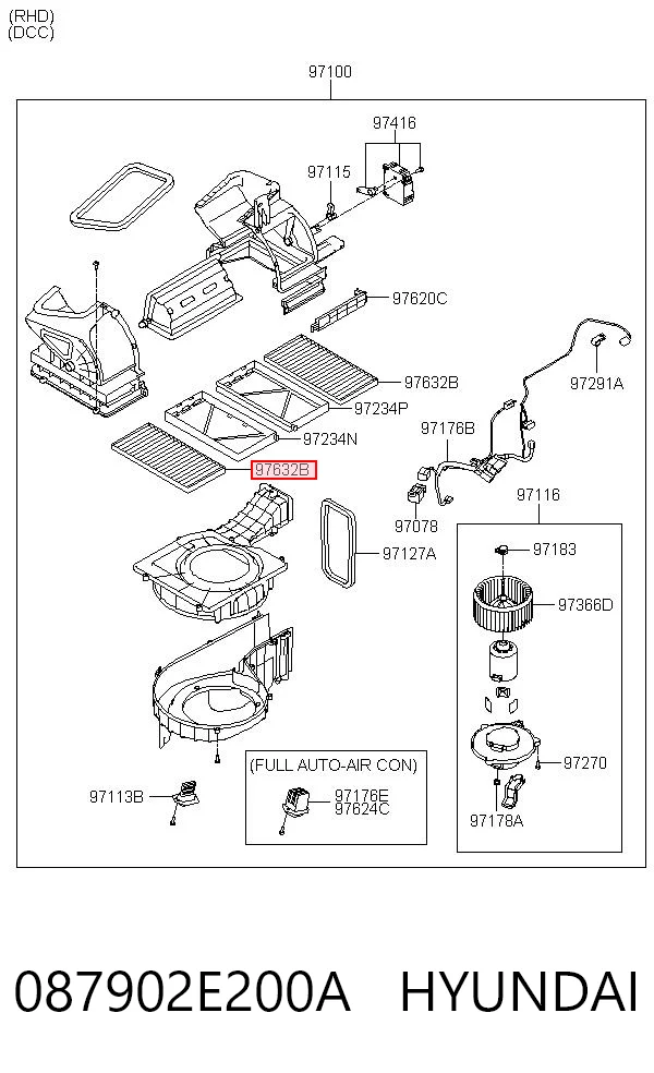 087902E200A Hyundai/Kia Внутрисалонный фильтр