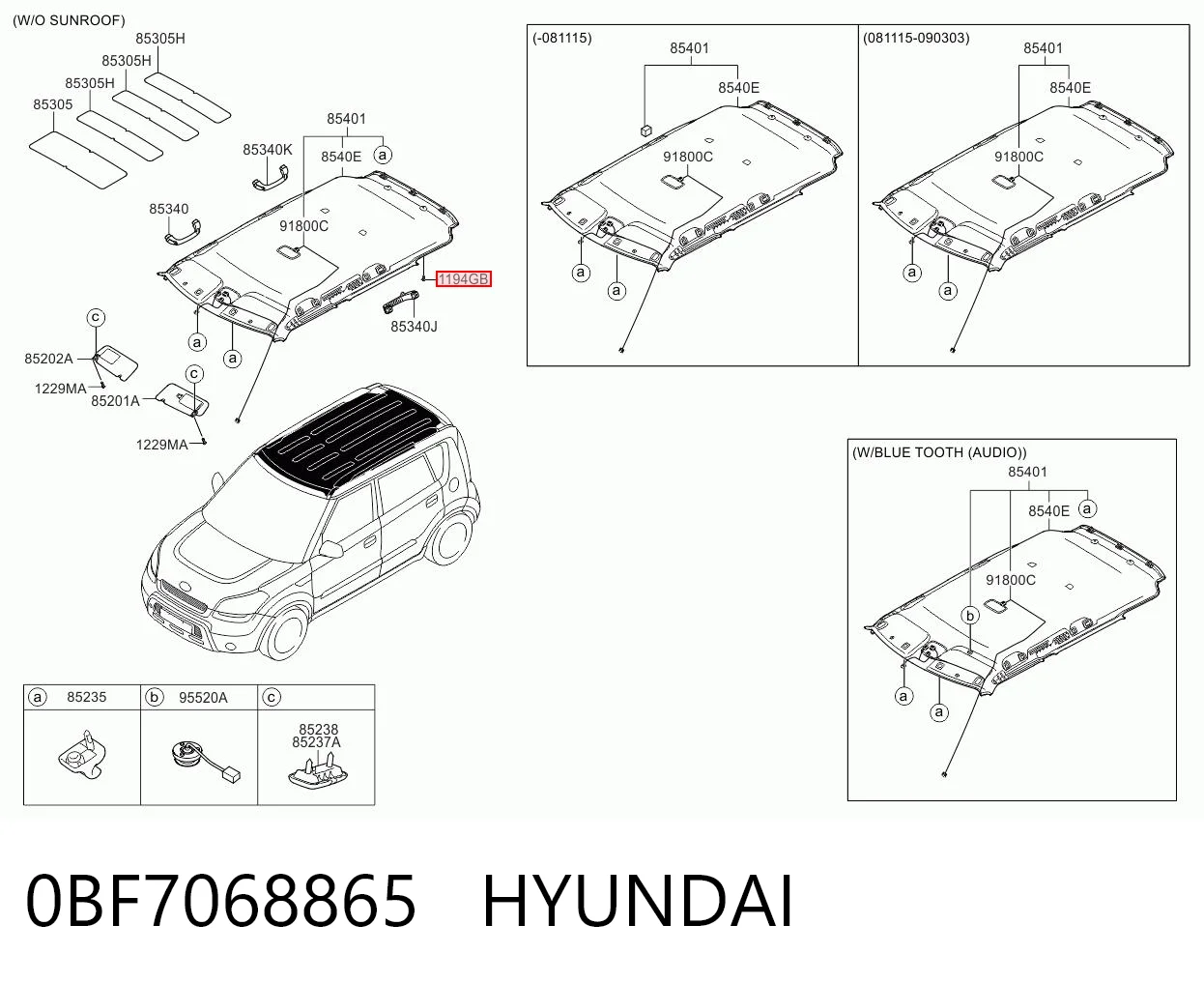 0BF7068865 Hyundai/Kia 