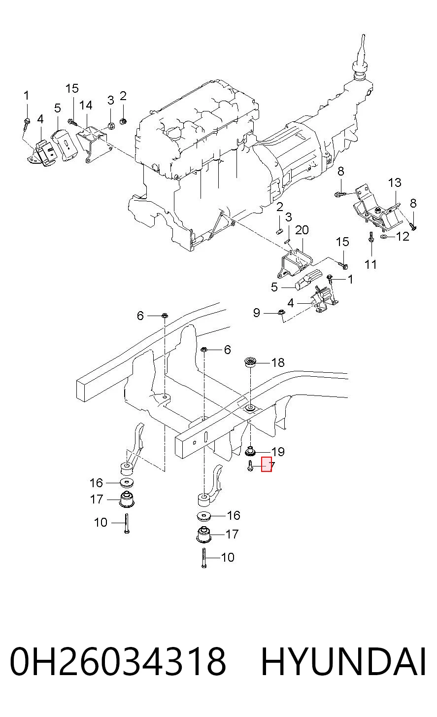 0H26034318 Hyundai/Kia