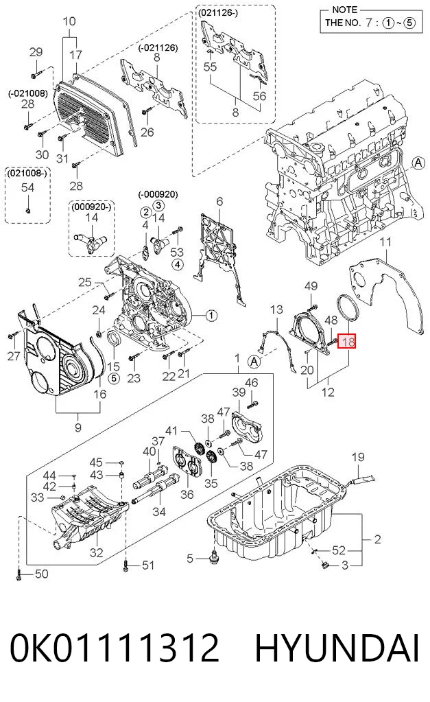 Сальник коленвала коренной Japan Cars N23033