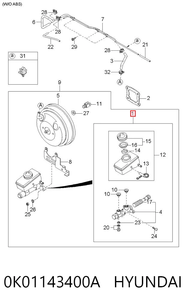 Главный тормозной цилиндр C90307OEM Korea (oem)