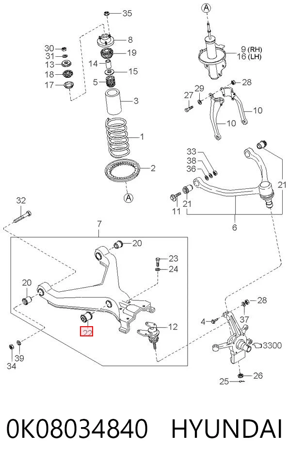 Купить J40306A Japan Cars Сайлентблок нижний передней подвески