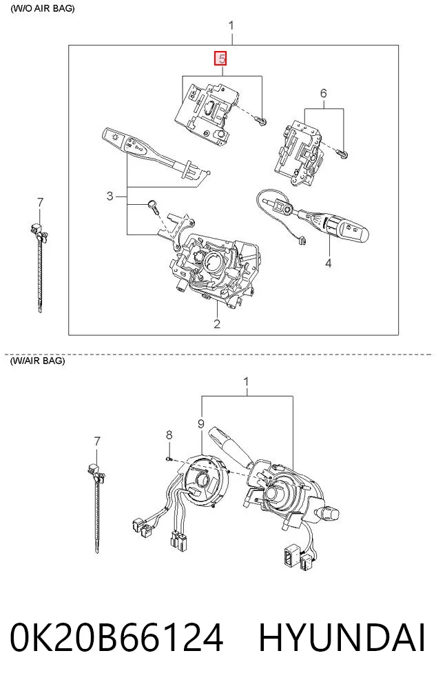 0K20B66124 Hyundai/Kia