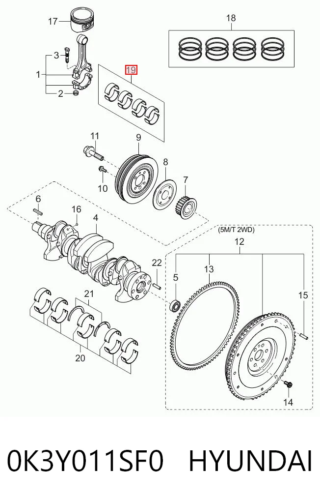 Купить CB2008A025 Kolbenschmidt Вкладыши шатунные, 1-й ремонт