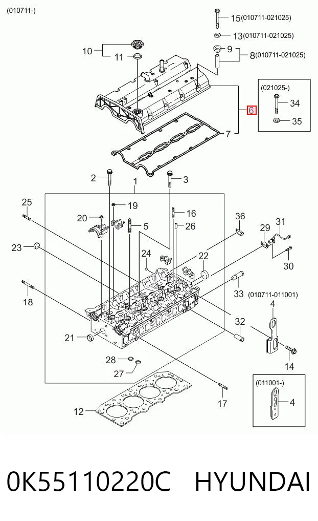 0K55110220C Hyundai/Kia