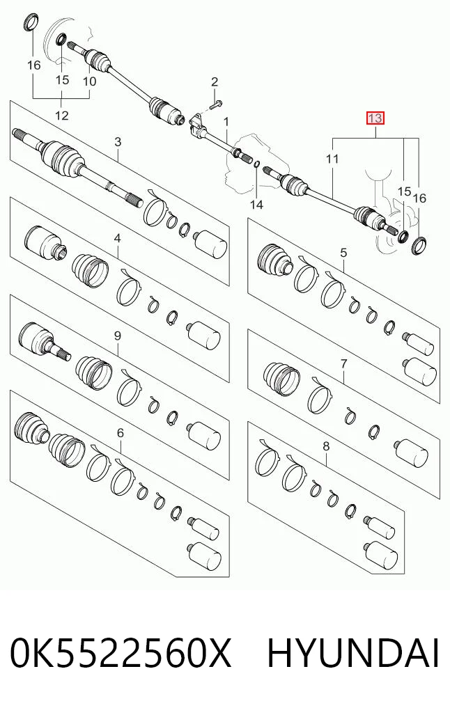 Привод передний правый Tangun J21018 цена, от 21.86 USD