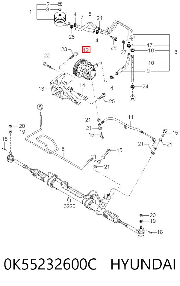 Насос ГУР I90301OEM Korea (oem)
