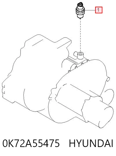 0K72A55475 Hyundai/Kia Датчик скорости спидометра
