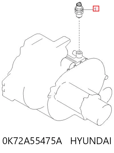 0K72A55475A Hyundai/Kia Датчик скорости спидометра