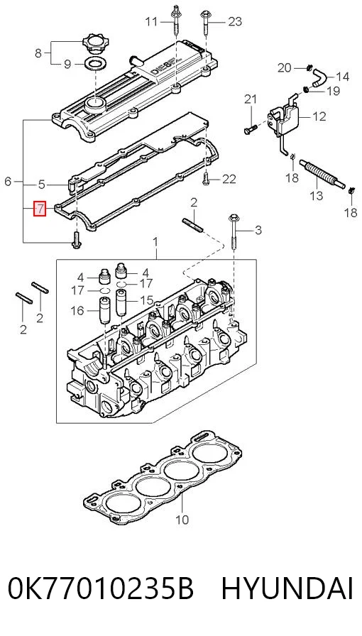 Купить RF0110235 NIPPON MOTORS Прокладка клапанной крышки двигателя