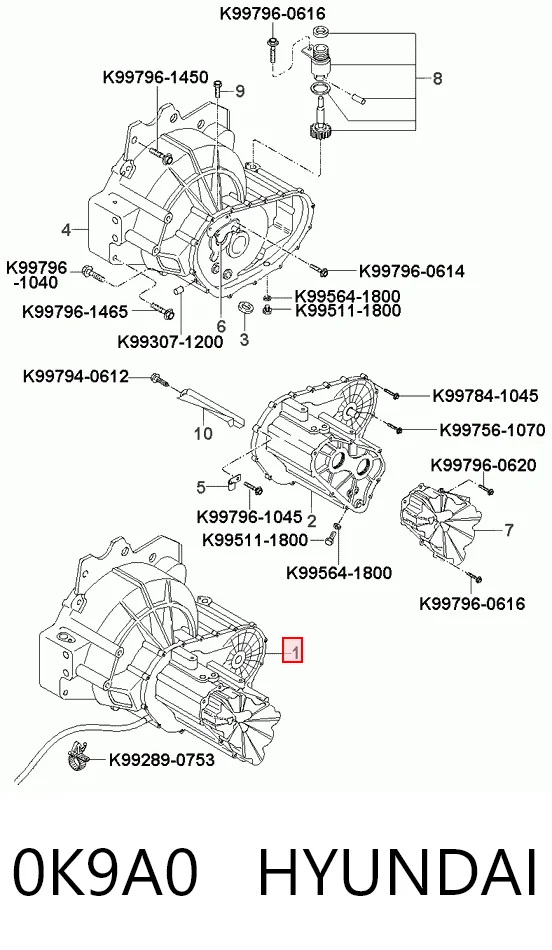 0K9A0 Hyundai/Kia КПП в сборе