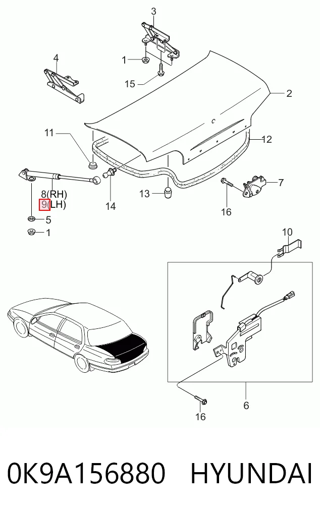 0K9A156880 Hyundai/Kia