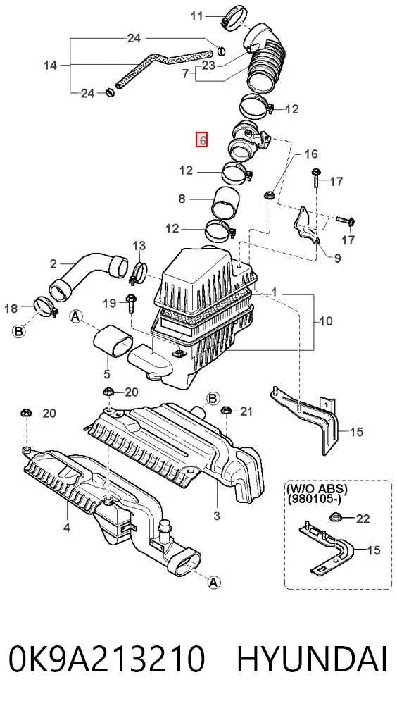 AMMQ19762 Magneti Marelli Датчик расхода воздуха