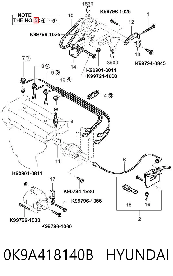 Провода зажигания Parts-Mall 0K9A218140 цена, от 11.21 USD