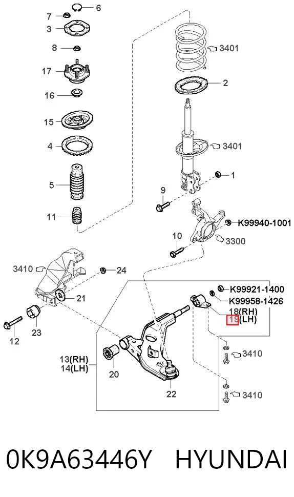 Сайлентблок передней подвески Japan Cars J40303BK цена, от 15.53 USD