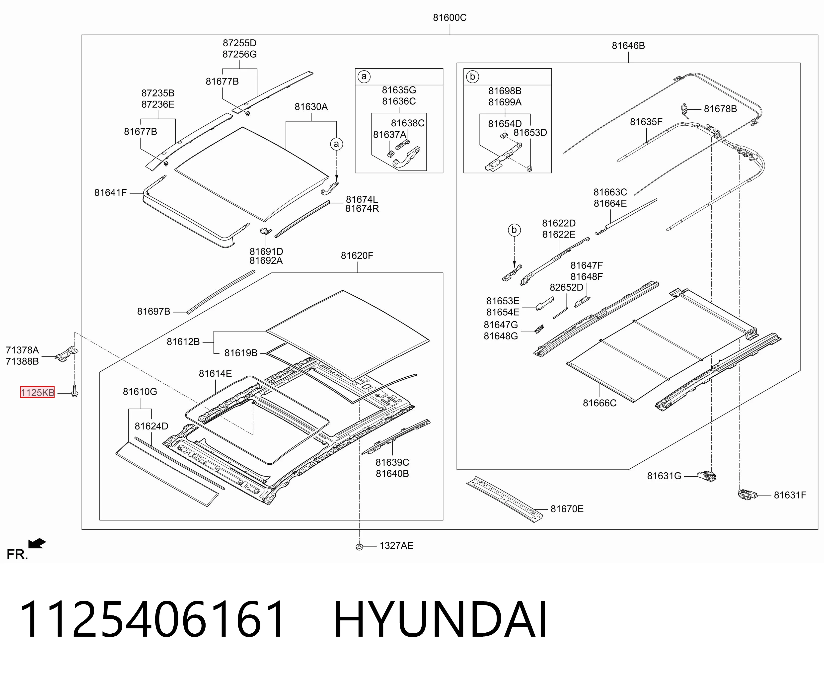 1125406161 Hyundai/Kia Болт (гайка) крепежа