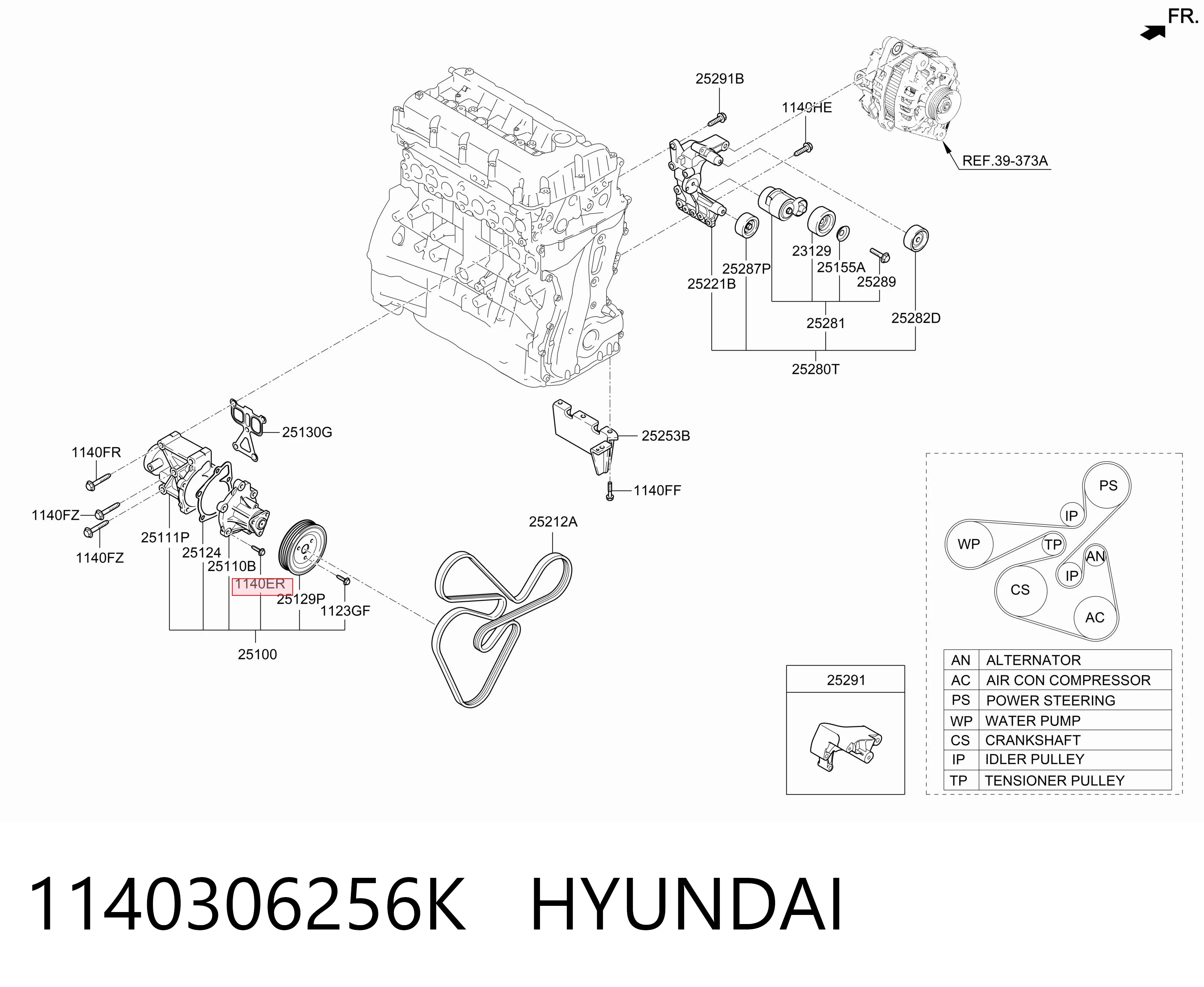 1140306256K Hyundai/Kia 