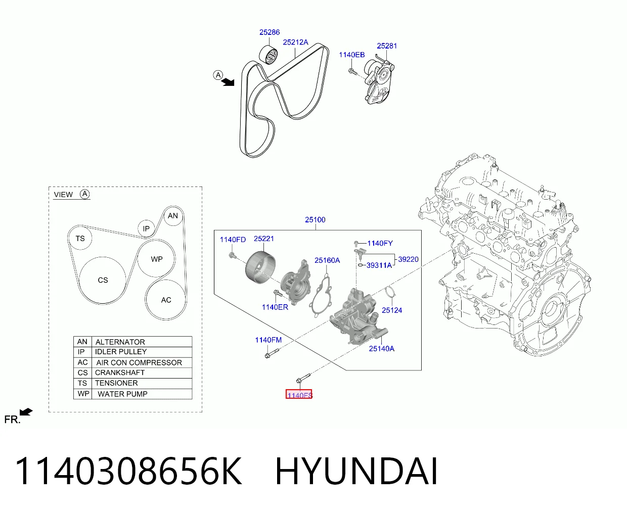 1140308656K Hyundai/Kia 