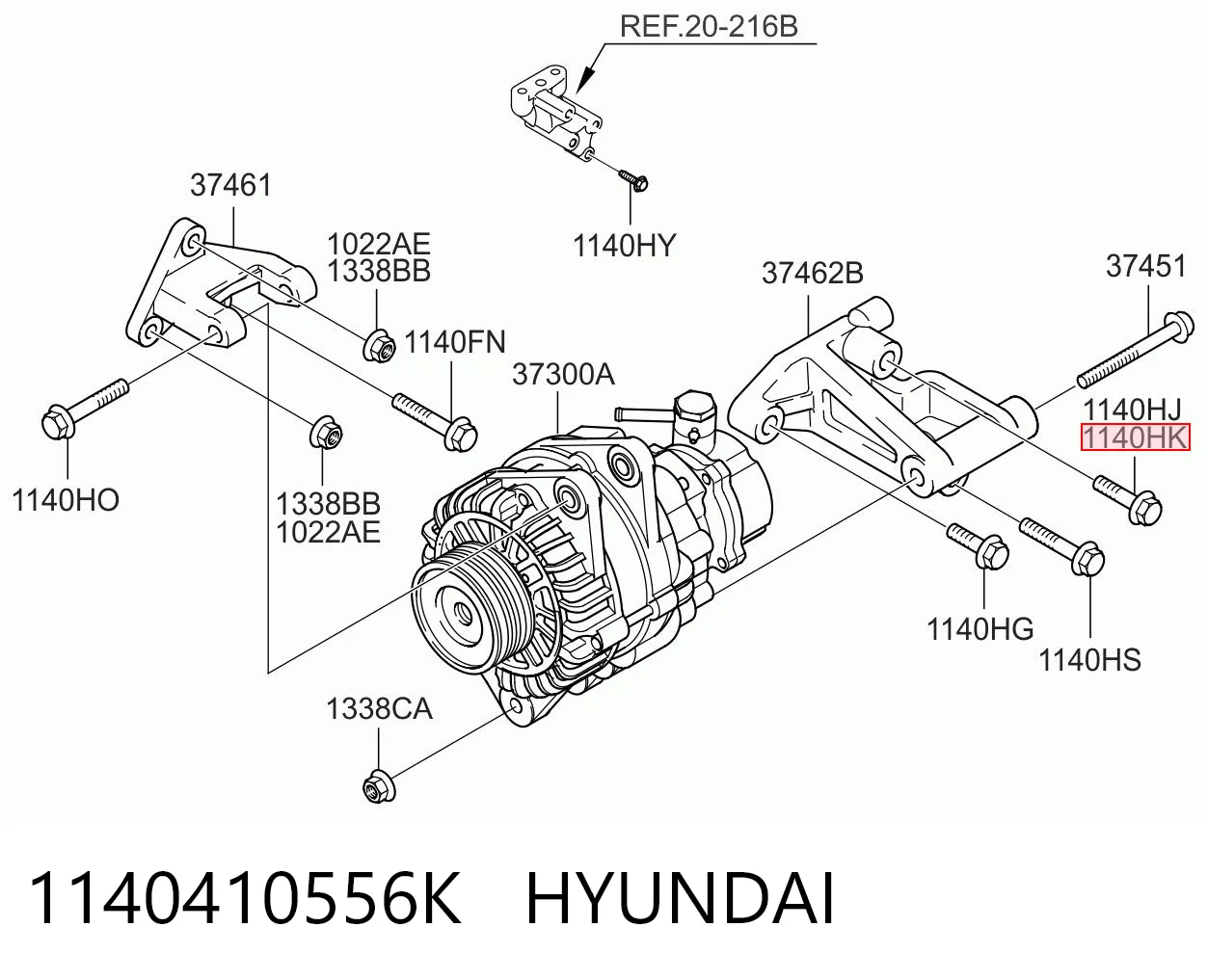 1140410556K Hyundai/Kia 