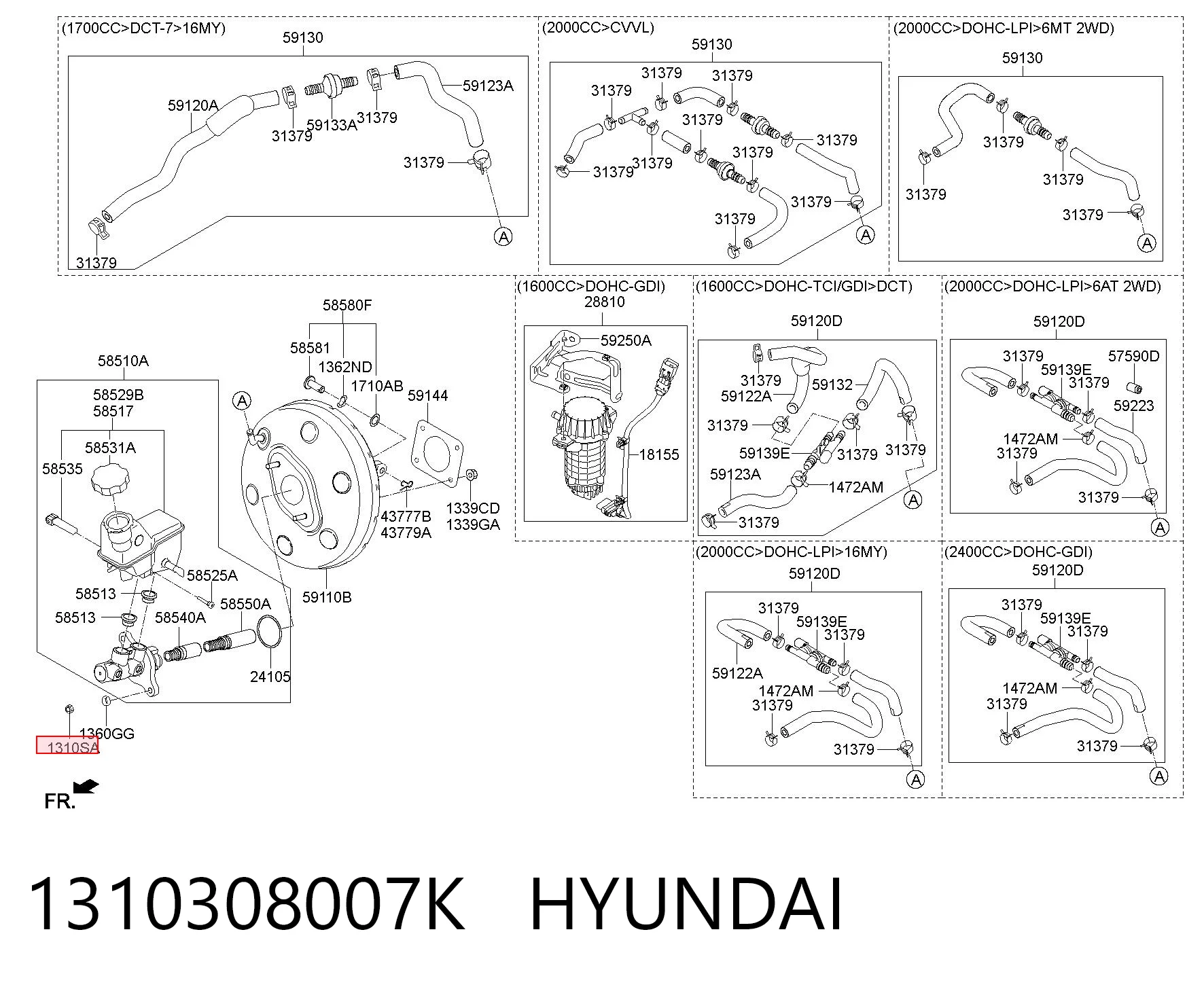 1310308007K Hyundai/Kia 