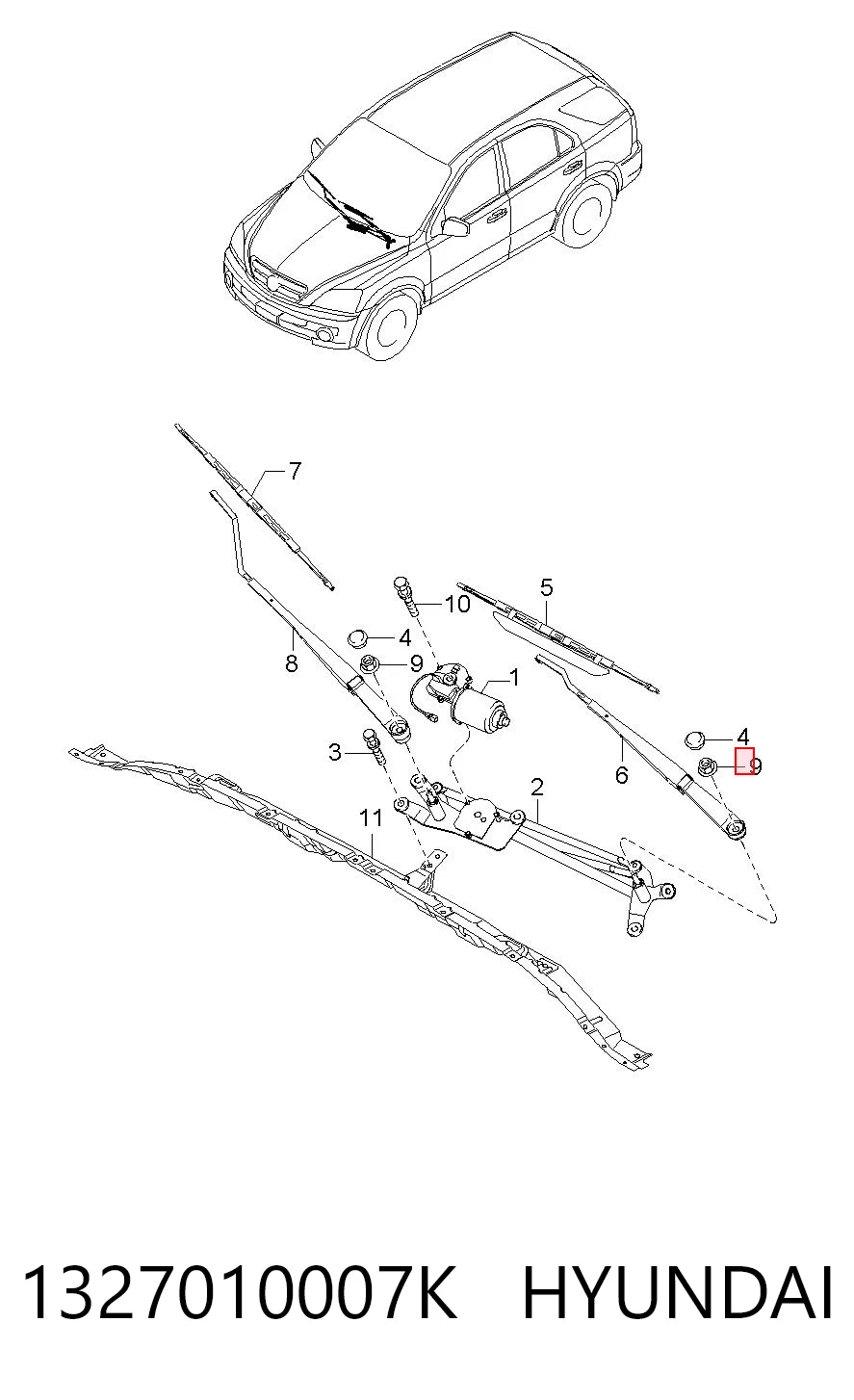 1327010007K Hyundai/Kia 