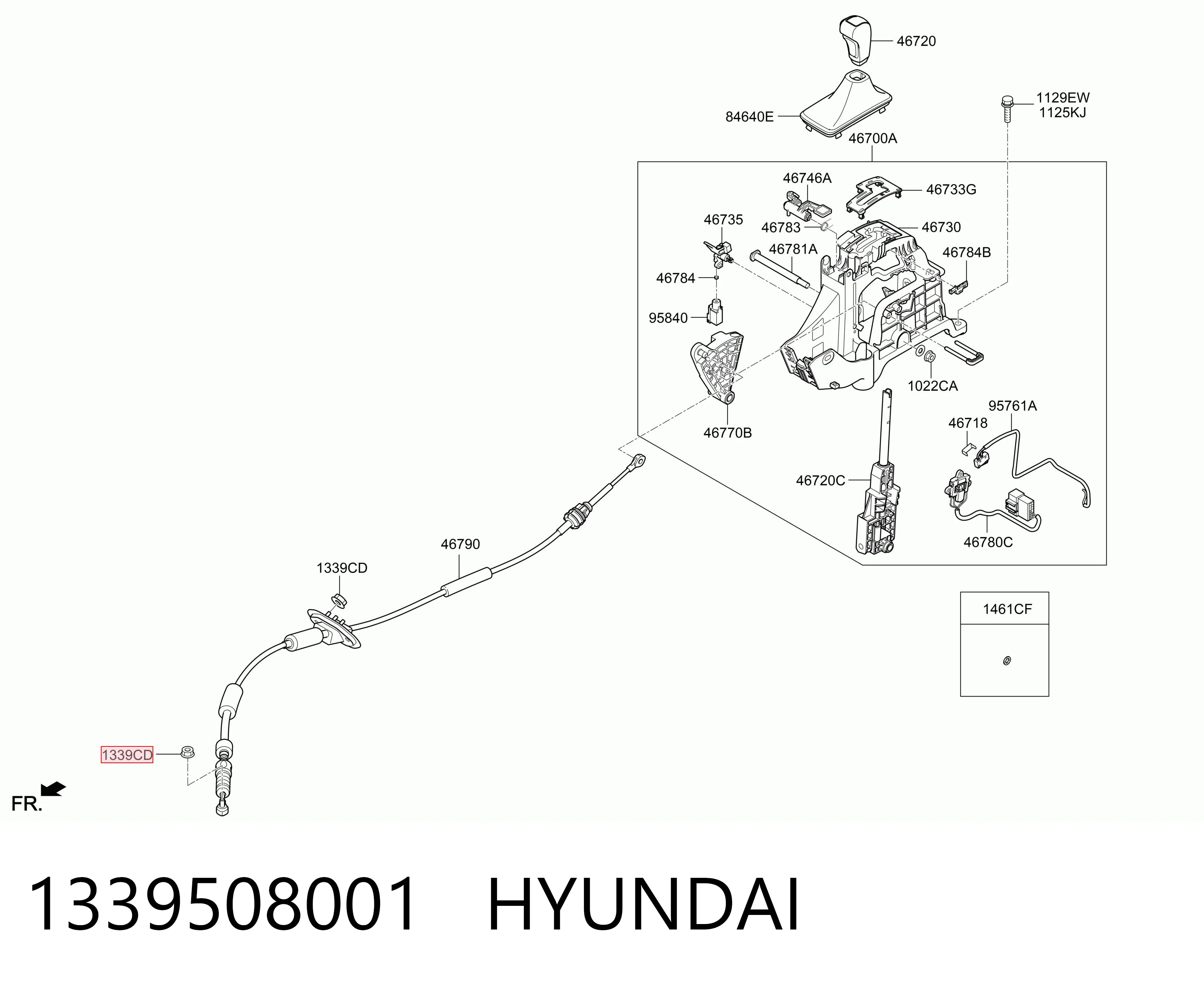 1339508001 Hyundai/Kia Болт (гайка) крепежа