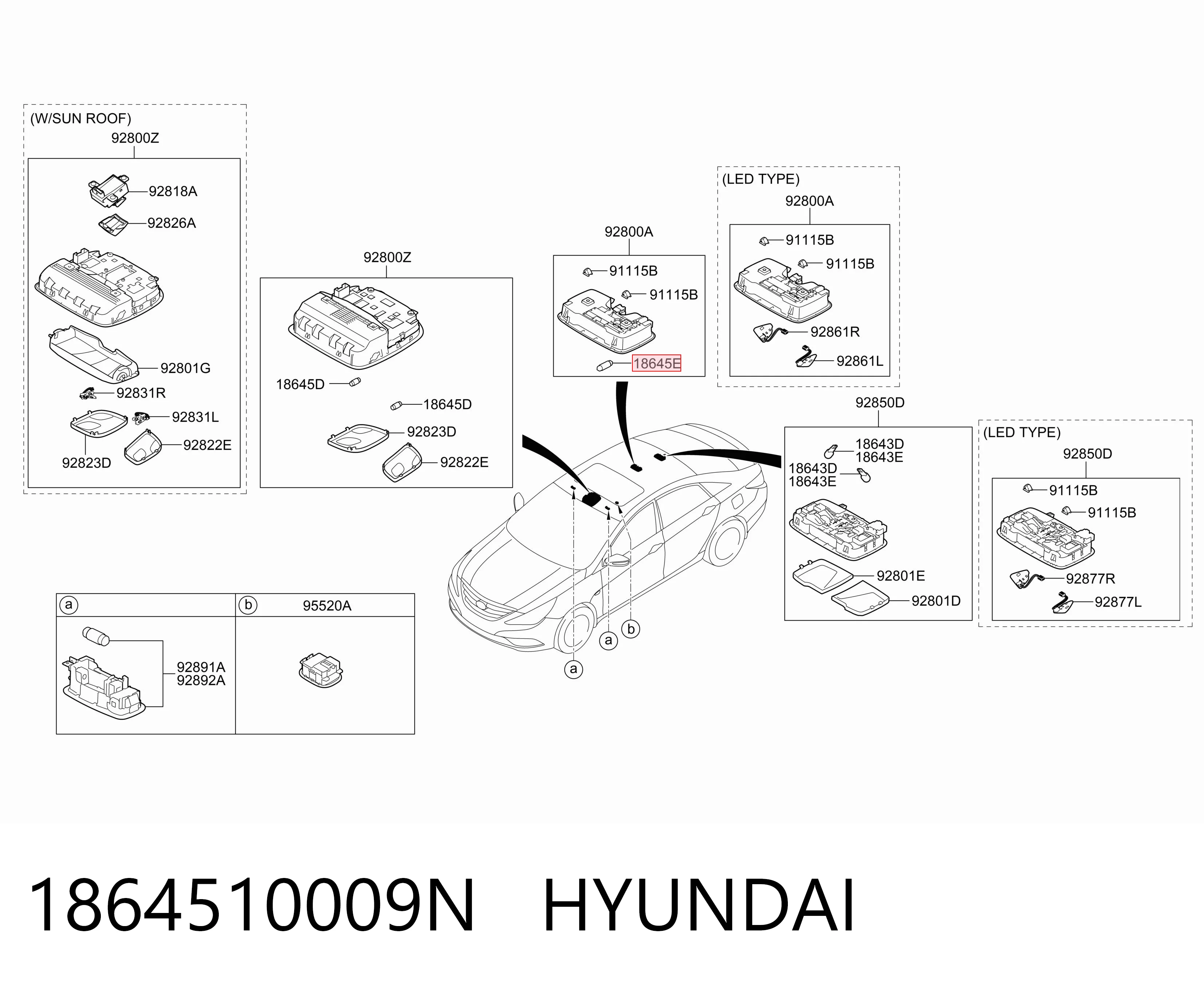 Фонарь подсветки заднего номера Ssang Yong 1864510019 цена, от 2.43 USD