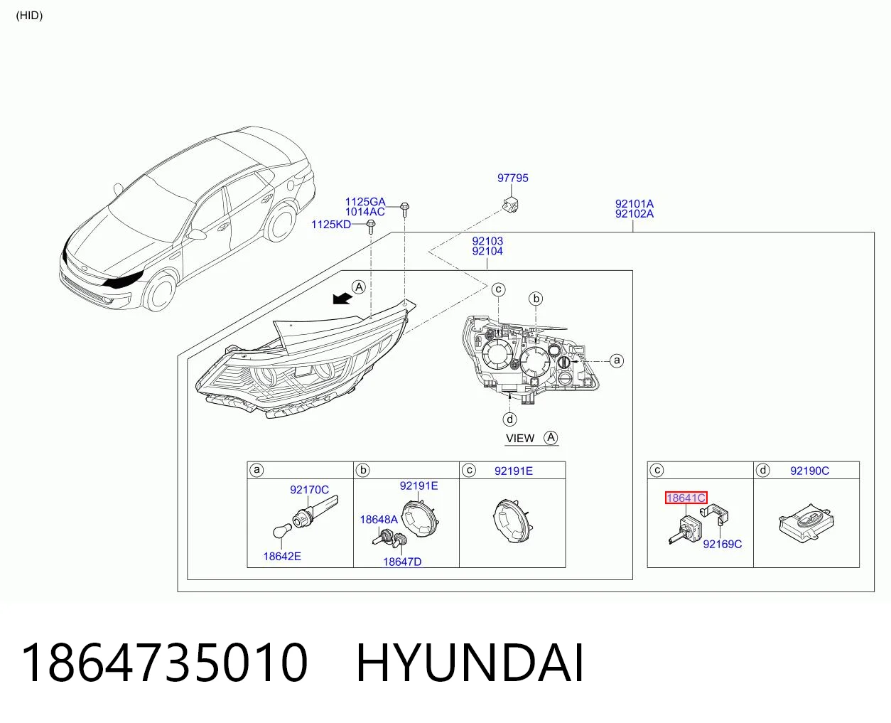 1864735010 Hyundai/Kia 