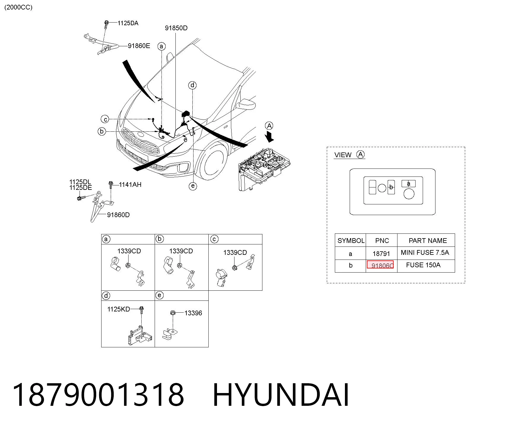 1879001318 Hyundai/Kia Предохранители электрических цепей