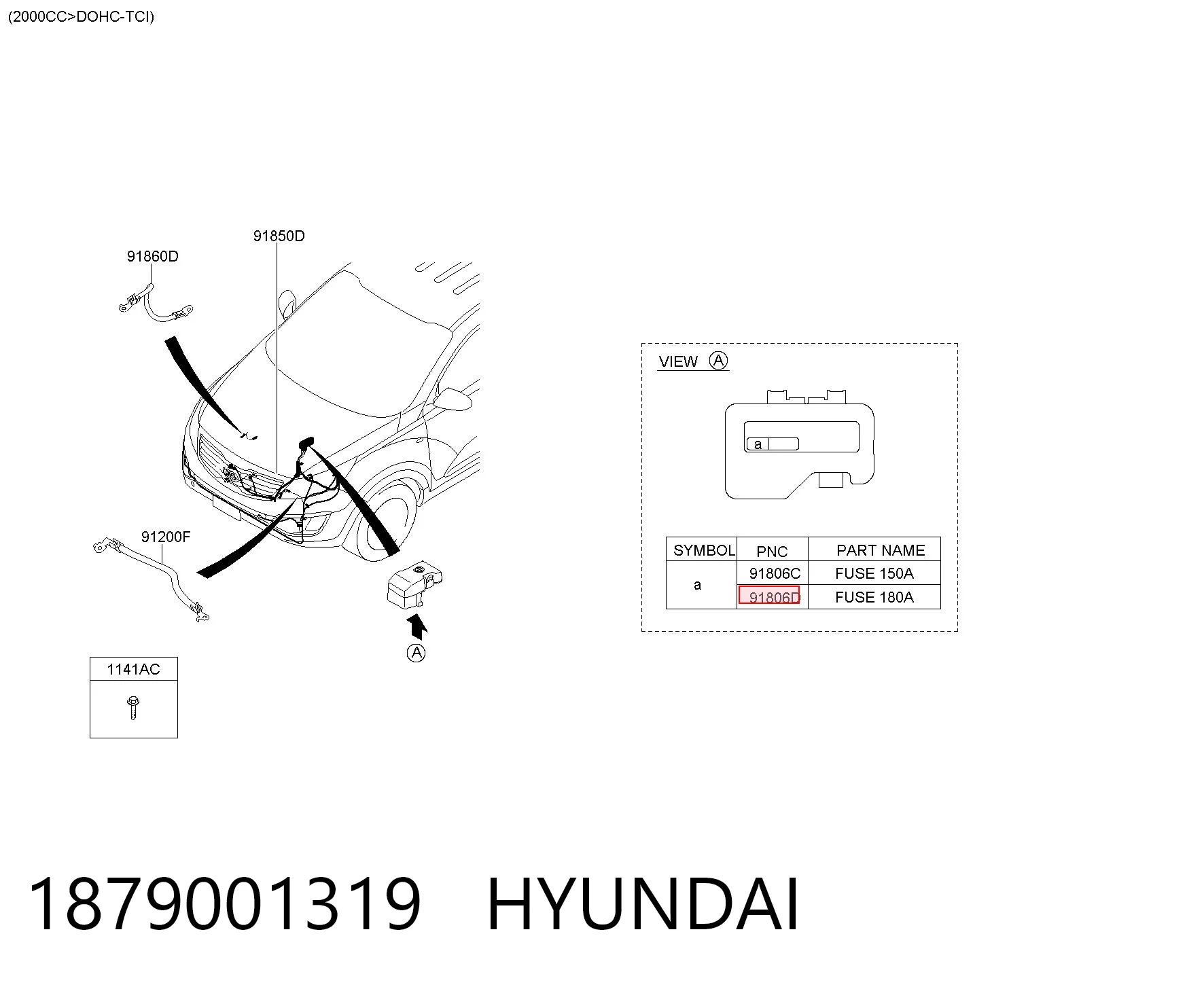 1879001319 Hyundai/Kia Предохранители электрических цепей