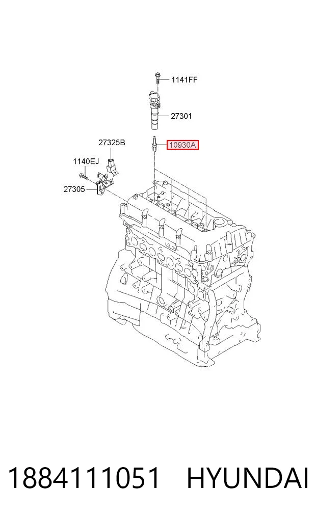 1884111051 Hyundai/Kia Свечи зажигания