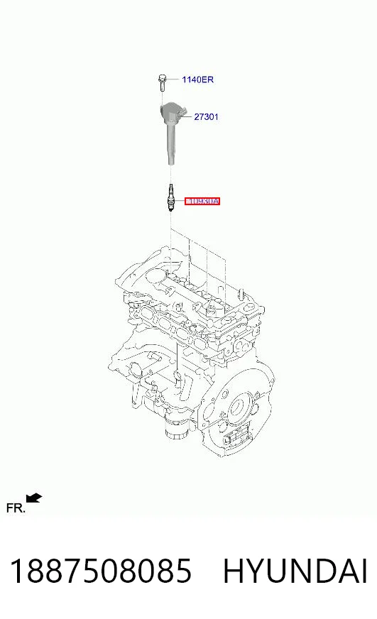 1887508085 Hyundai/Kia Свечи зажигания