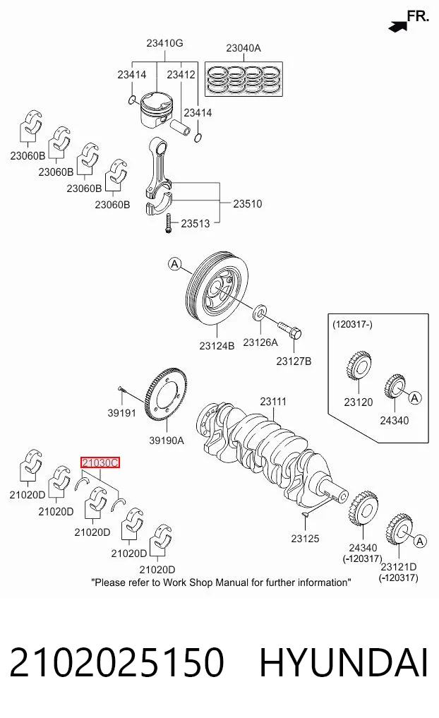 Упорное полукольцо коленчатого вала, компект Chrysler 2102025150 цена, от 4.23 USD