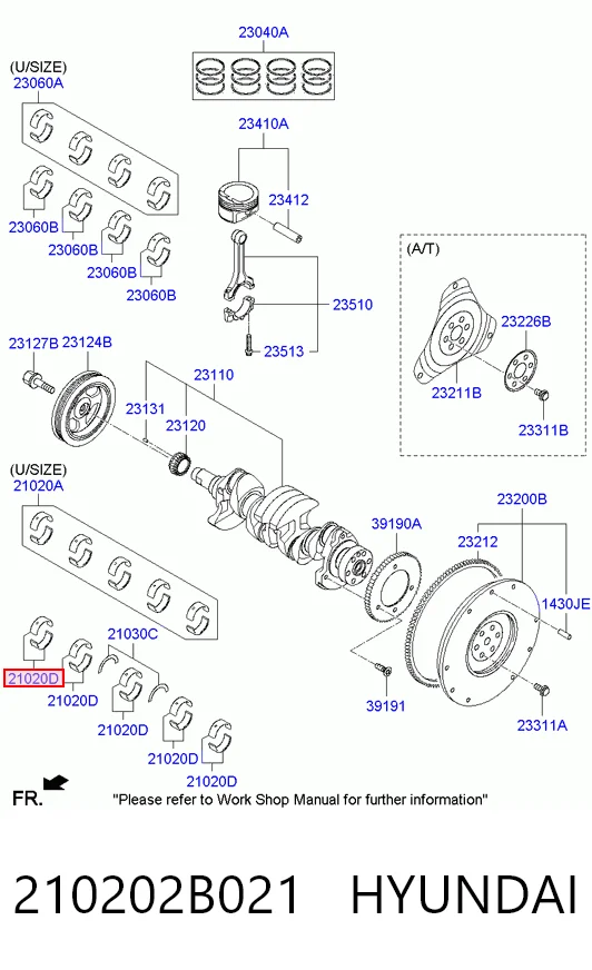 Вкладыши коленвала коренные, стандарт (STD) King MB5706SISTD цена, от 6.34 USD