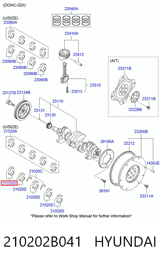 KM0100502CHN KAP Подшипник скольжения коленвала