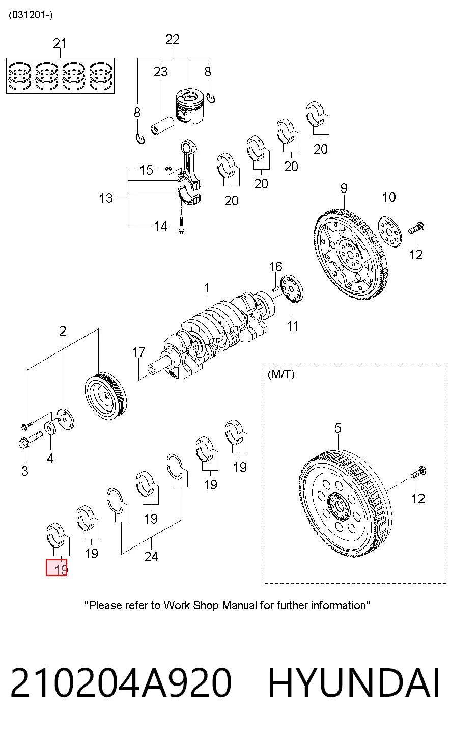 Вкладыши коленвала коренные, стандарт (STD) TDC 210204A920 цена, от 21.99 USD
