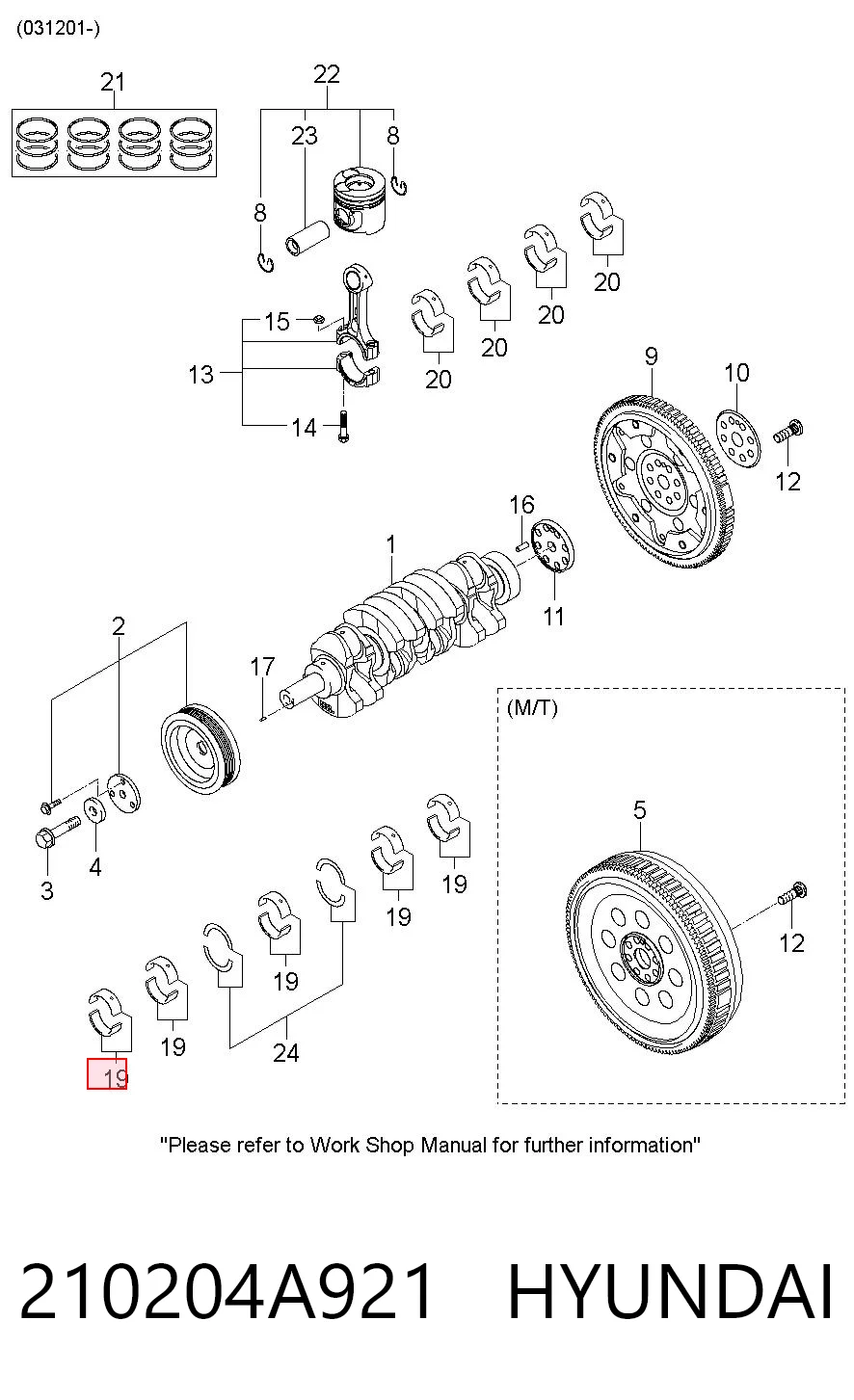 Купить 210204A920 TDC Вкладыши коленвала, коренные, комплект, стандарт (STD)